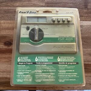 Rain Bird ISA-406 Irrigation Timer 6 Station Dual Program Sprinkler Timer NEW